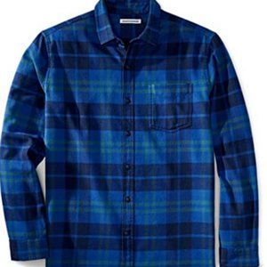 Men's Regular-Fit Long-Sleeve Plaid Flannel Shirt